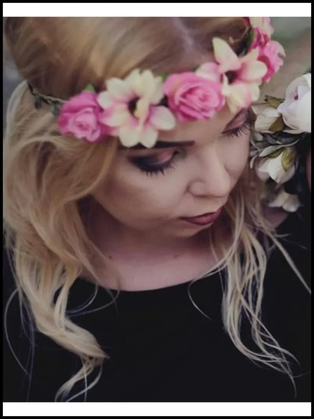 Boho Floral Crown Headbands, 6 Pack Silk Flowers, Adjustable Wedding & Festival